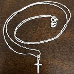 Sterling Silver Tiny Cross Charm